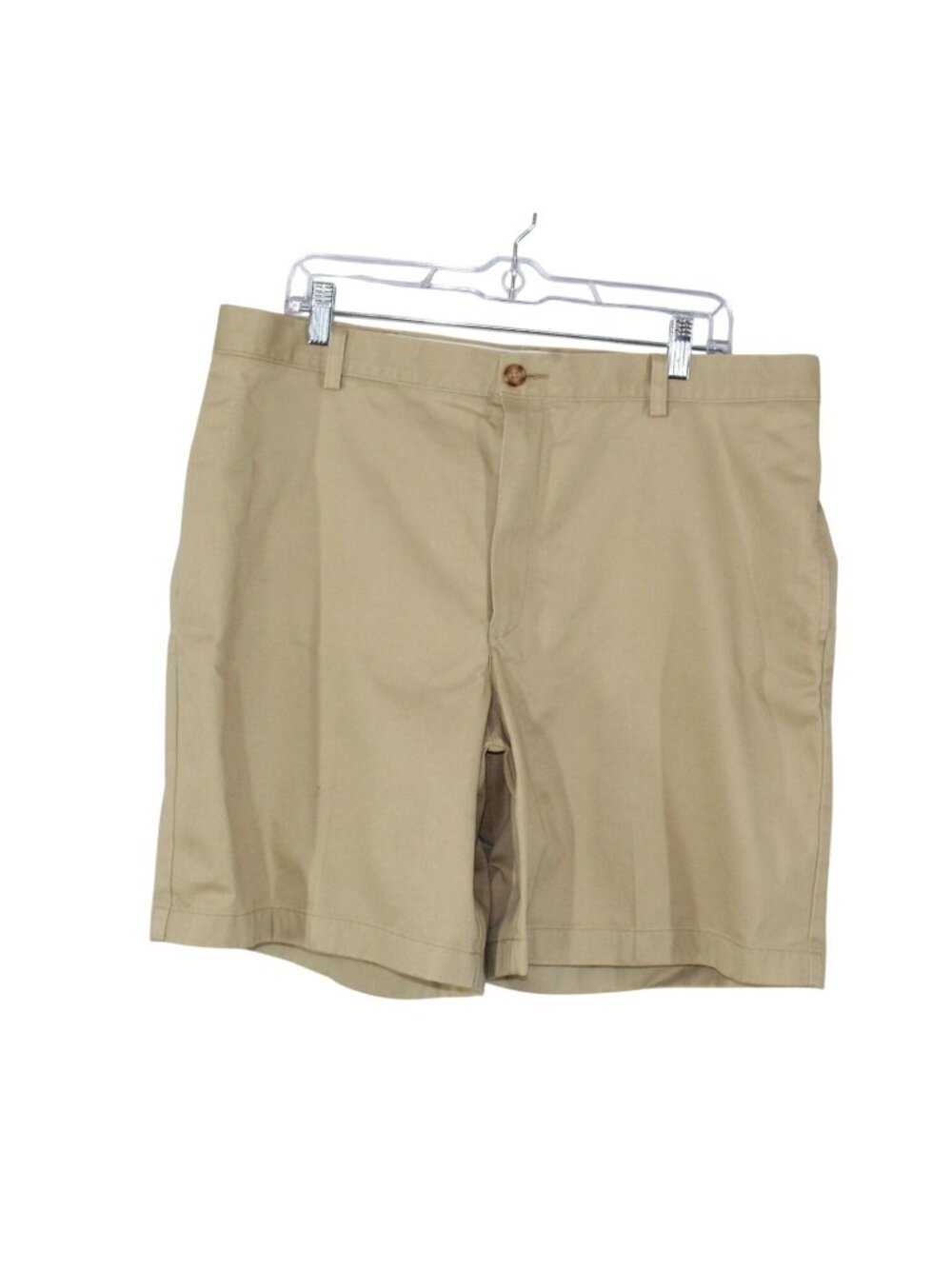 LL Bean Wrinkle Free Chino Shorts Classic Fit 8" Casual Preppy Khaki Size 38